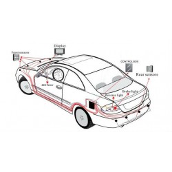 LED Display Car Vehicle Reverse Radar 8 Sensor System