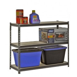 Rivet 3 Layer Shelving with MDF Board 910H x 1150W x 560D