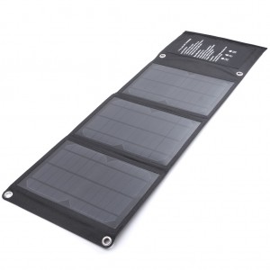 15W Outdoor Folding Portable Solar USB Charging Panel