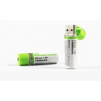 2  USB rechargeable battery NH-AA 1.2V 1450mAh