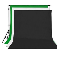 3 Color Photo Studio Backgrounds  with Stand