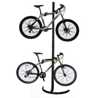 2 Bike Storage Leans Against Wall Rack Floor Stand