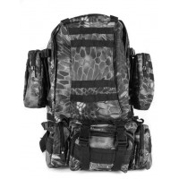 Tactical Outdoor Sports Python Camouflage Backpack Black