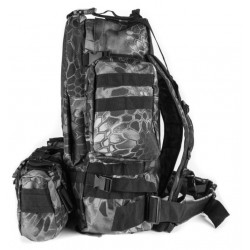 Tactical Outdoor Sports Python Camouflage Backpack Black