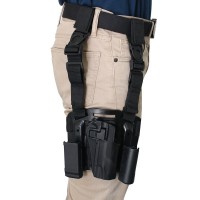 Tactical Right Hand Paddle Leg Holster M92 Black