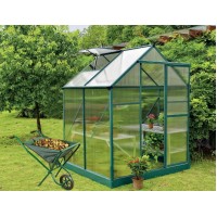 4x6 Ft Aluminum Greenhouse Upgraded Extra Height and Thickness