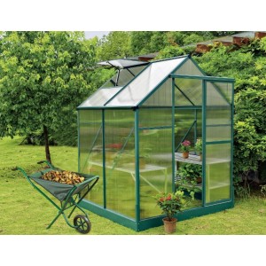 4x6 Ft Aluminum Greenhouse Upgraded Extra Height and Thickness