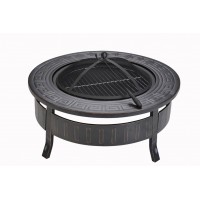 Round 2 In1 Multi-Purpose Outdoor Patio Fire Pit BBQ Table