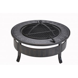 Round 2 In1 Multi-Purpose Outdoor Patio Fire Pit BBQ Table