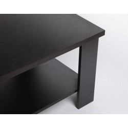 120 x 60 cm Coffee Table Black