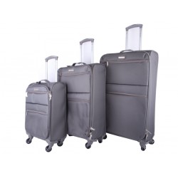 3pc Super Light Trolley Case Wheeled Travel Suitcase Luggage Grey