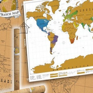 Travel World Scratch Map